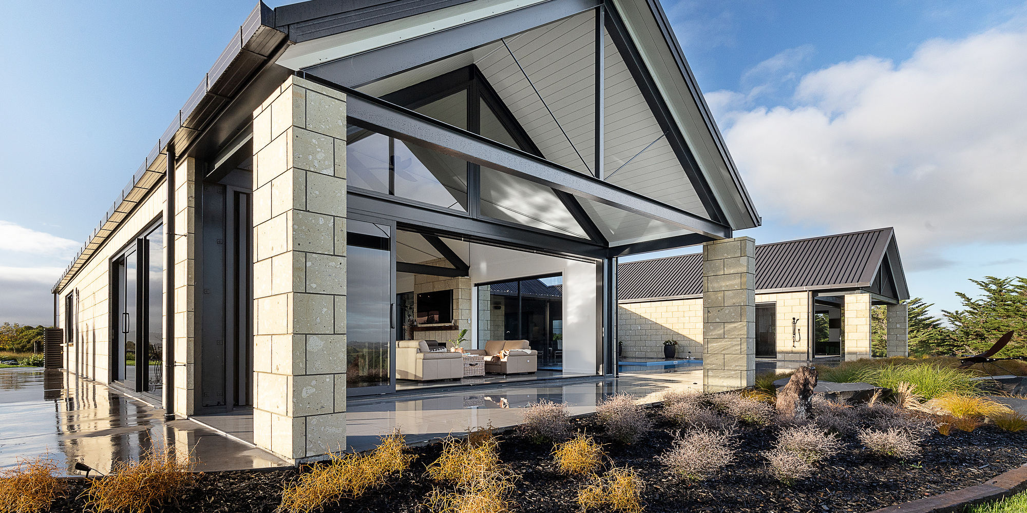 House built with Hinuera stone